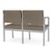 Lesro Lenox 2 Seat Tandem Seating W/ No Center Arm, 43.5 in W 24.5 in L 32 in H LS2101 - alternate 2